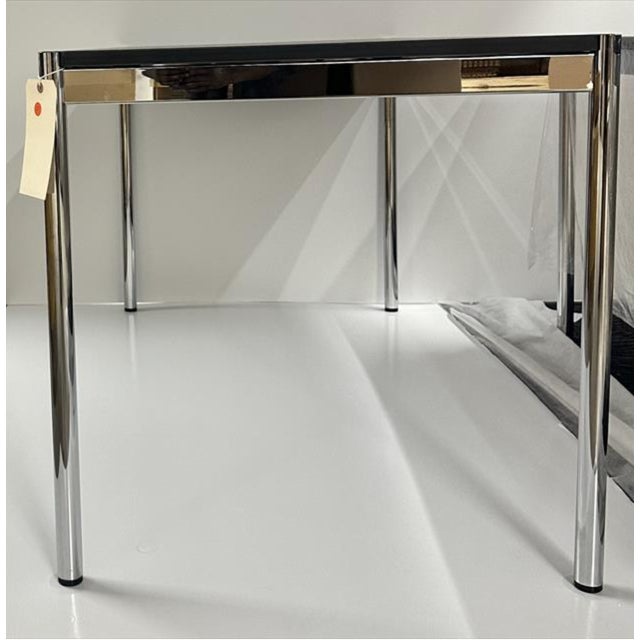 Modern Usm Haller Table Black Linoleum (T59) - Brand New! For Sale - Image 3 of 4