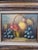 Paint Oil Painting Red Apple, Grapes, & Pear Framed Art Still Life Signed J. Remstedt For Sale - Image 7 of 8
