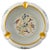 Gold Large Vintage French Limoges Porcelain Ashtray With Birds of Paradise & 22k Gold Gilding For Sale - Image 8 of 12