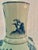Vintage Chinoiserie Celadon & Cobalt Blue Vase With Lion Mask Handles For Sale In New Orleans - Image 6 of 11