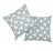This 18" x 18" indoor/outdoor pillow features Santorini Print in Sky. An exuberant pattern of interlocking curves, this...