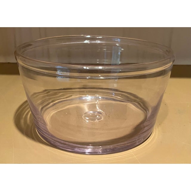 Antique 19th Century American Free Form Blown Glass Bowl With Rolled Lip and Polished Pontil For Sale - Image 4 of 17