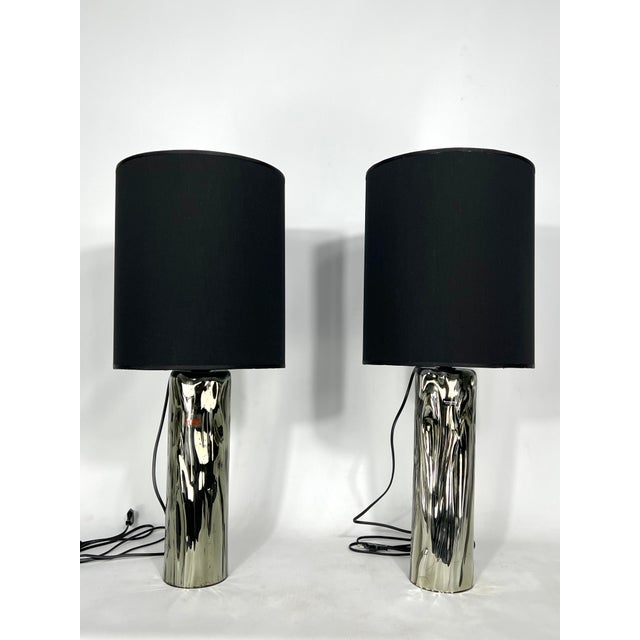 Murano Glass Table Lamps from Barovier & Toso, 1970s, Set of 2 For Sale - Image 6 of 9