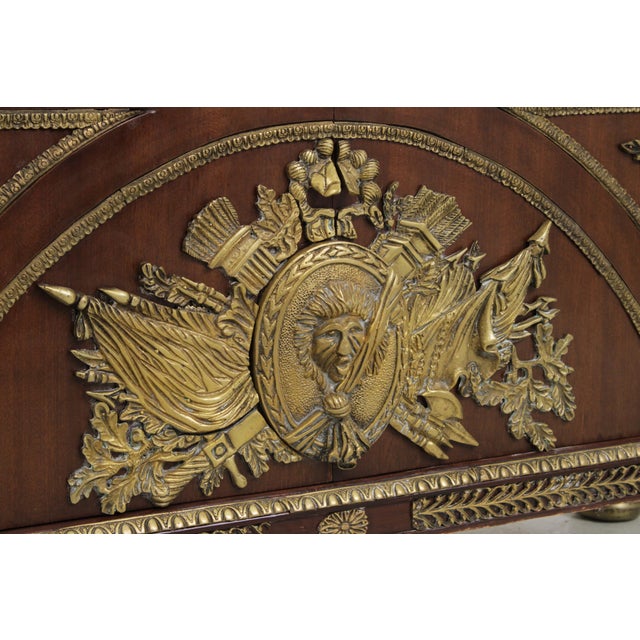 Vintage Marble Top French Louis XVI Style Commode For Sale - Image 12 of 18