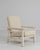 White Patinated Reclining Lounge Armchair For Sale - Image 17 of 18