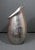 Large Sculptural Textured Silver-Finish Vase For Sale In Austin - Image 6 of 12