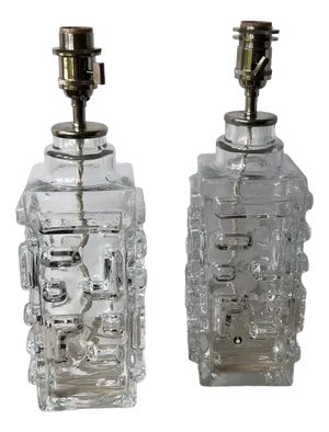 Swedish Pukeberg Table Lamps, 1960s, Set of 2