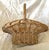 Late 20th Century Vintage Wicker/Willow Gathering Basket For Sale - Image 5 of 9