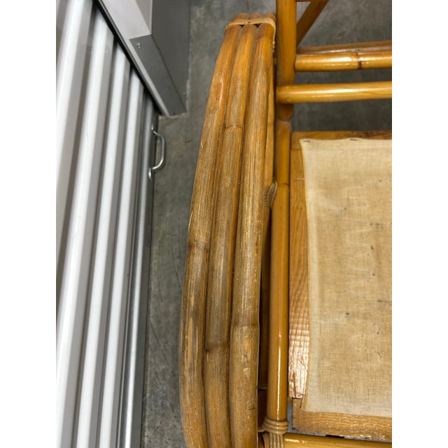 Vintage Rattan Pretzel Armchairs - A Pair For Sale In Philadelphia - Image 6 of 12