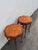 Early 20th Century Early 1900s French Carved Inlay Round Side End Tables a Pair 6375a For Sale - Image 5 of 14