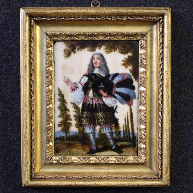 Unknown, Portrait of a South American Nobleman, 1680, Oil & Marble For Sale - Image 15 of 15