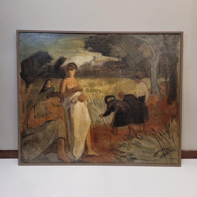Agustín Carrera, Roquelaure, 1920s, Oil on Board For Sale - Image 3 of 18