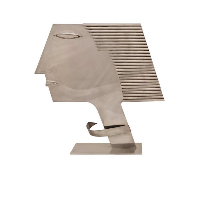 Head Sculptures by Franz Hagenauer for Workshops Hagenauer, Vienna, 1981, Set of 2 For Sale - Image 11 of 12