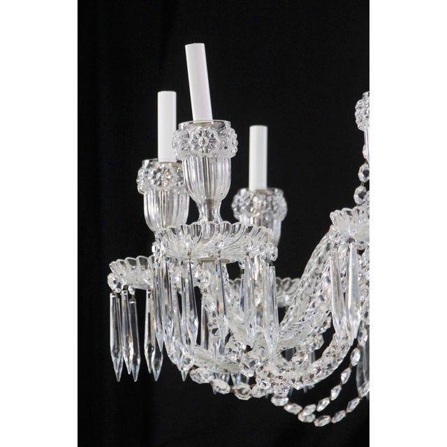 Vintage Restored 10 Arm Clear Crystal Chandelier For Sale In New York - Image 6 of 15