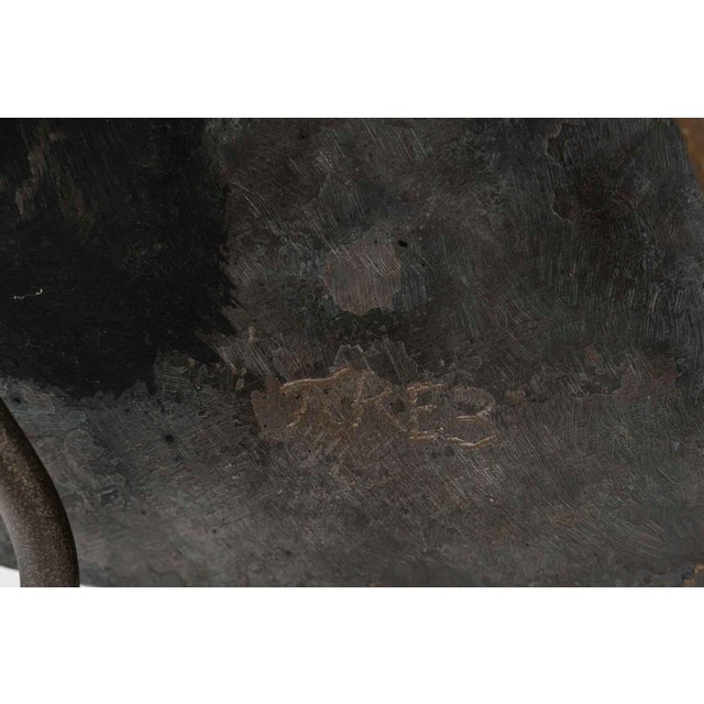 Metal Fish Sculpture in Wrought Iron, 1930 For Sale - Image 7 of 8