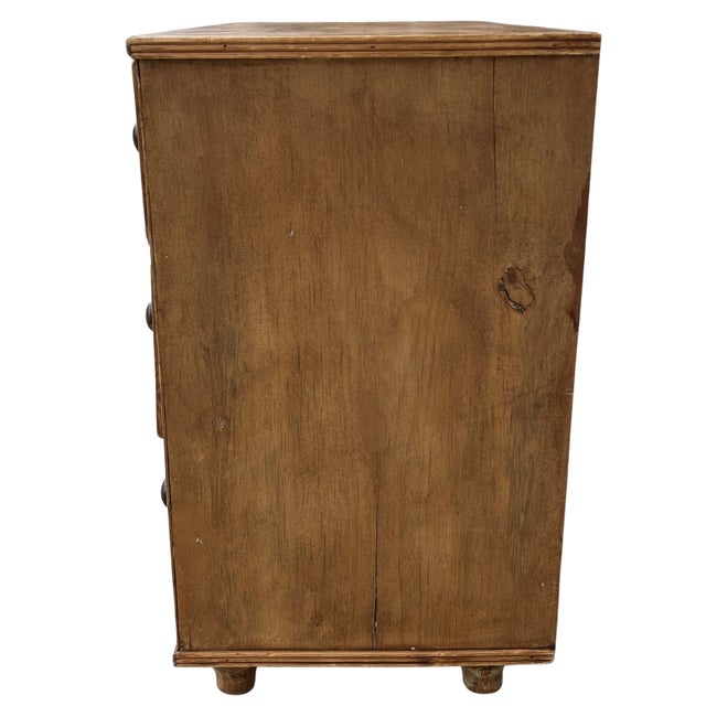 Brown 19th Century English Pine Chest of Drawers For Sale - Image 8 of 9