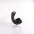 1950s Egg Chair in Black Leather by Arne Jacobsen for Fritz Hansen, 1950s For Sale - Image 5 of 15