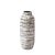 Mid-Century Modernist White and Earth Toned Horizontally Striated Ceramic Vase For Sale - Image 13 of 13