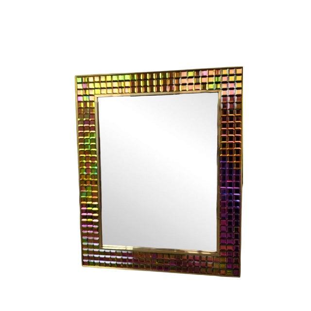 Mosaic Mirror, 1980s For Sale - Image 6 of 8