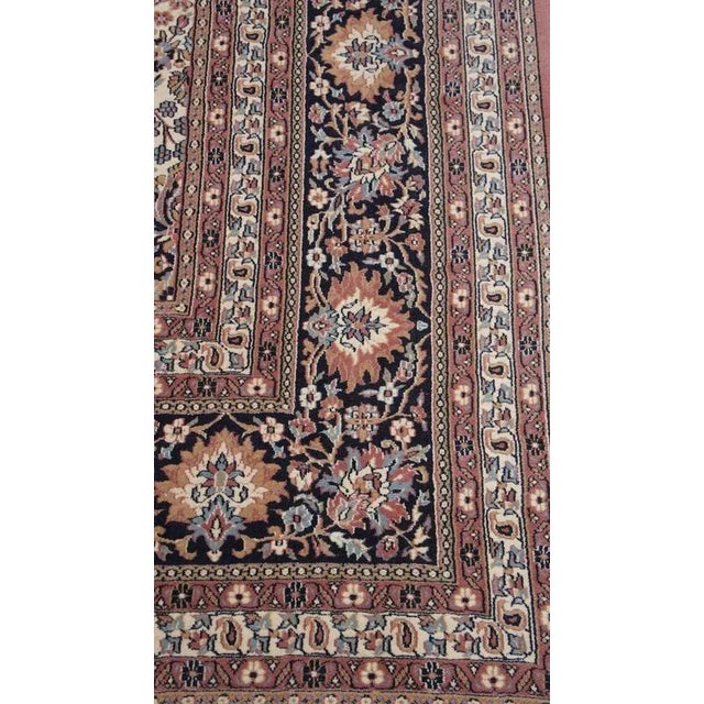 Large Vintage Wool Rug in Oriental Style with Calm Colors For Sale - Image 4 of 12