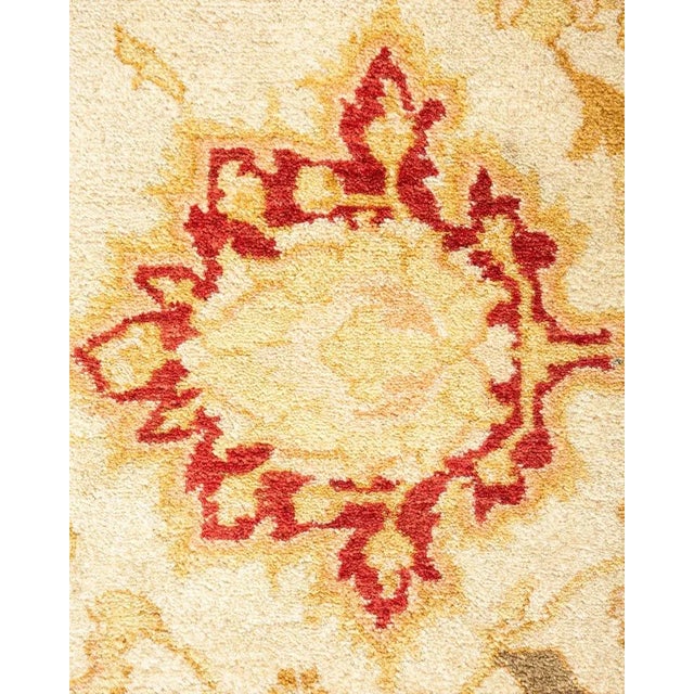 Traditional Mogul, One-of-a-Kind Hand-Knotted Area Rug in Ivory, 8' 1" x 10' 2" For Sale - Image 3 of 8
