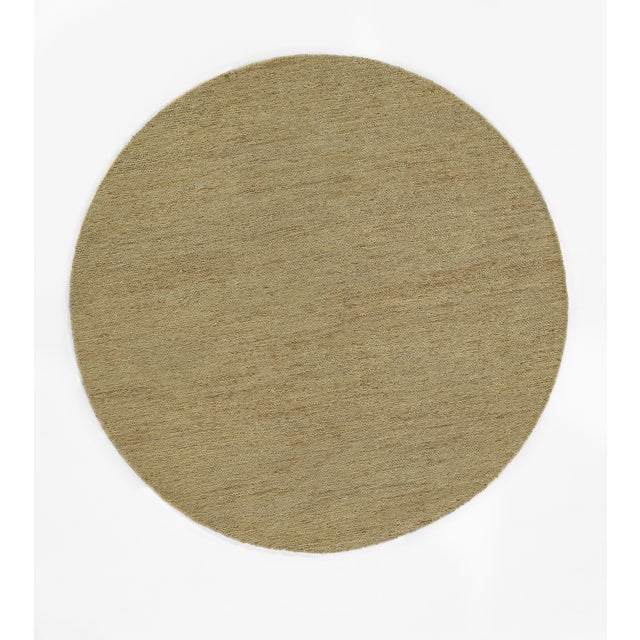 Pure Salt Torquay Natural Sumack Weave Jute/Argenitian Wool Round Rug, 6' X 6' For Sale - Image 4 of 4