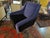 Textile Vintage Black and Blue Lounge Chairs, 1960s, Set of 2 For Sale - Image 7 of 7