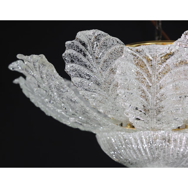 1970s Turin, Italian Murano Glass Ceiling Light or Flush Mount For Sale - Image 6 of 13