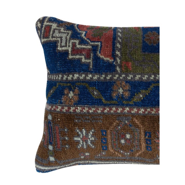 Add a touch of history and warmth to your space with this vintage handmade Turkish wool rug cushion cover. Crafted from...