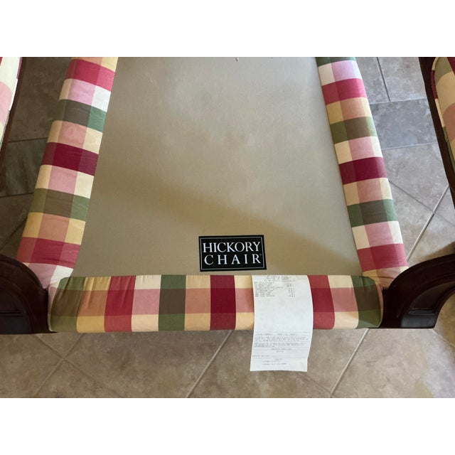 Wood Pair of Hickory Chair Louis XV Style Fauteuil Chairs For Sale - Image 7 of 7