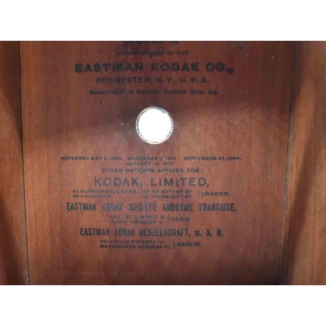 Antique Late 19th Century No.2 Bulls-Eye Kodak Model C Eastman Kodak Co Wooden Box Camera For Sale - Image 11 of 11