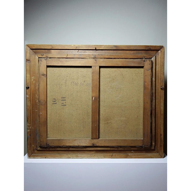 Gold Bouquet of Roses, 1890-1910, Oil on Canvas, Framed For Sale - Image 8 of 15