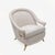 Mid-Century French Art Deco Style Armchairs with Brass Details, 1950s, Set of 2 For Sale - Image 9 of 11