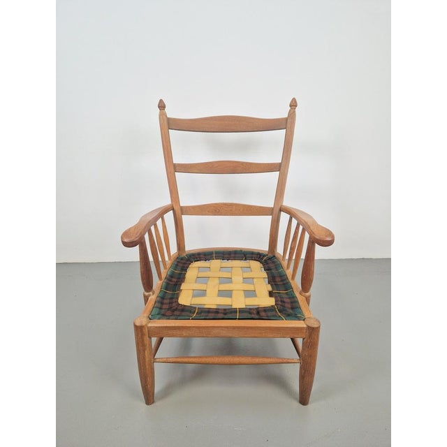 Vintage Scandinavian Beech High Back Armchairs, 1960s, Set of 3 For Sale - Image 11 of 15