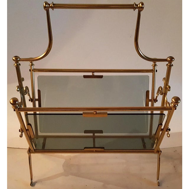 1960s Vintage Maison Bagues Magazine Rack For Sale - Image 5 of 5