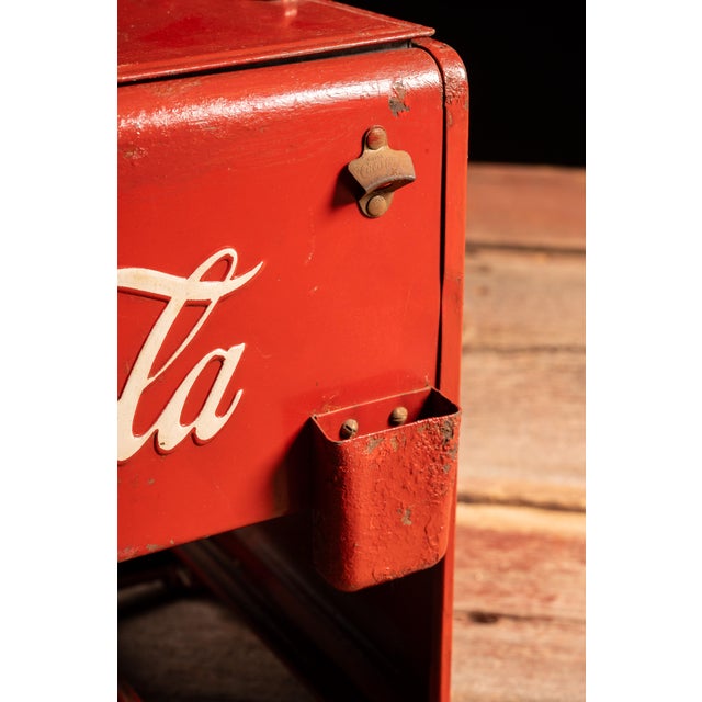Vintage Coca Cola Salesman Sample Cooler For Sale - Image 9 of 16