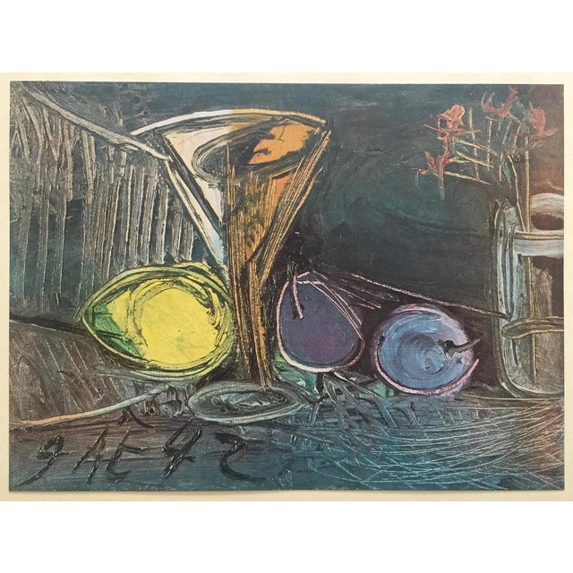 Pablo Picasso Vintage 1943 Limited Edition French Lithograph Print " Nature Morte " 1942 For Sale - Image 11 of 11