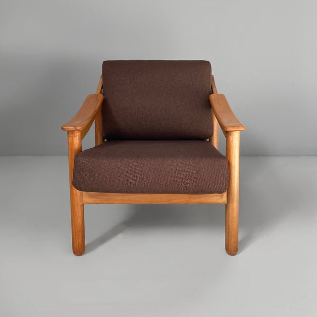 Italian mid-century modern armchair Loden by Vico Magistretti for Cassina, 1960s Loden armchair with seat and back...