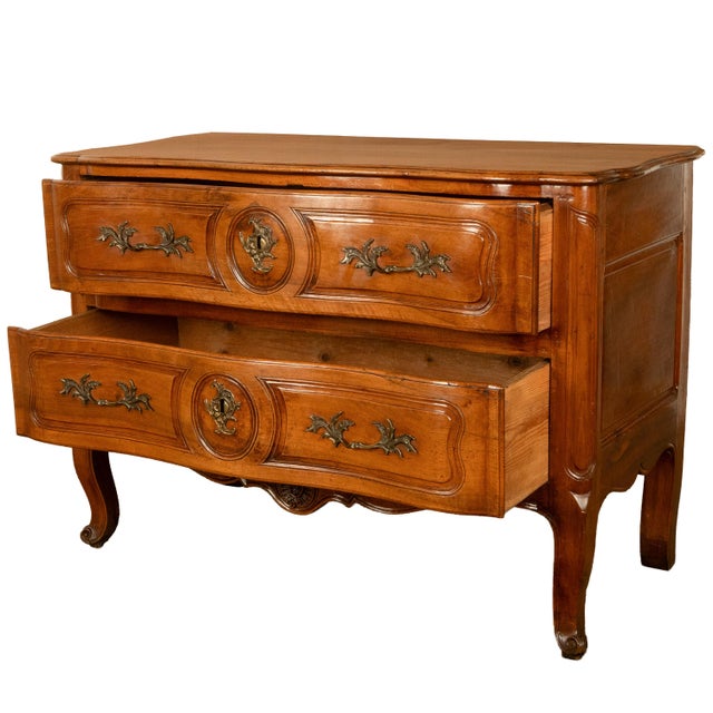 Antique 18th Century Louis XV French Provincial Rococo Cherry Commode Chest 1750 For Sale In Portland, OR - Image 6 of 10