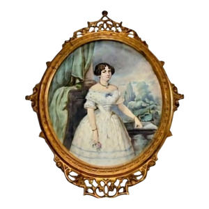 Signed Portrait of a Young Lady - Eduard Ender, 19th Century