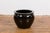 Black Glaze Circular Ceramic Planter with Tapering Lines, Vintage For Sale - Image 12 of 12