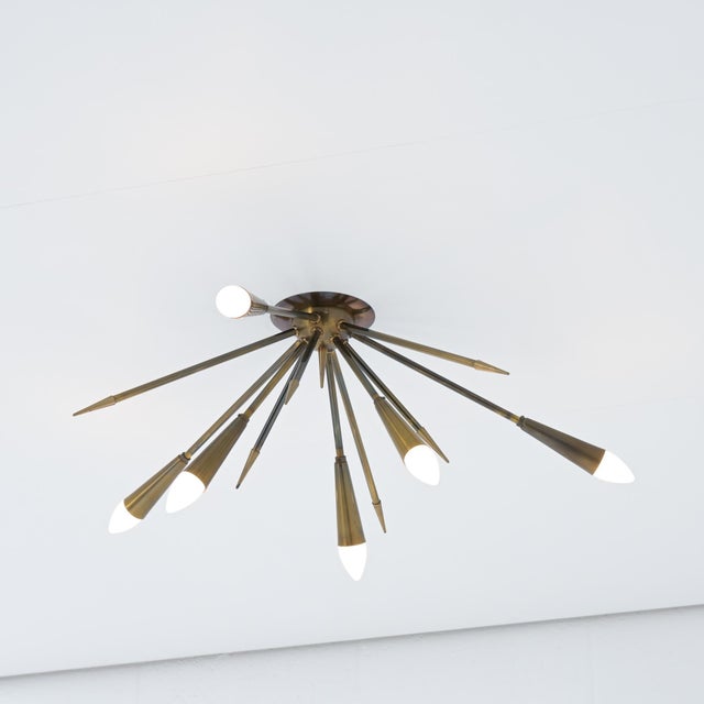 Mid-Century Sputnik Ceiling Light, 1960s For Sale - Image 4 of 18