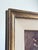1950s Original Vintage Floral Oil Painting, Impasto Pink Blossoms Still Life, Gilt Frame, Mid Century Art For Sale - Image 5 of 11