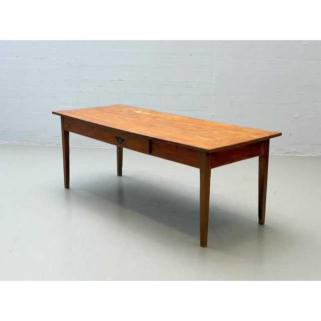 Farmhouse Wooden Table in Softwood, 1960s For Sale - Image 17 of 17