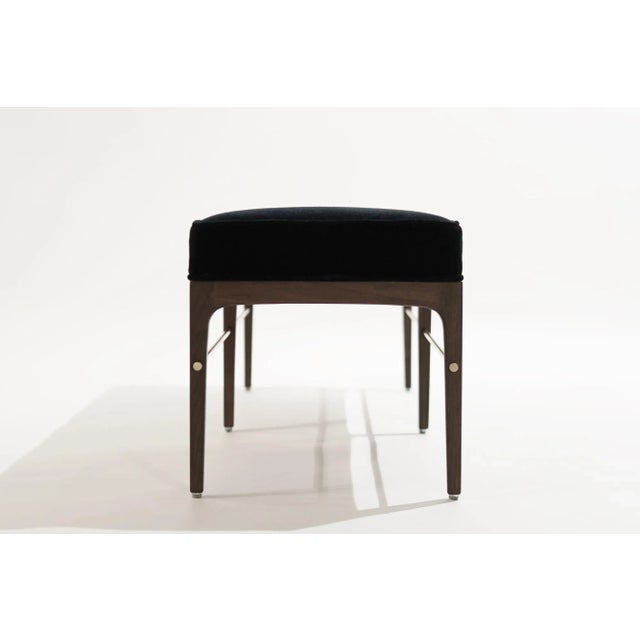 Linear Bench in Dark Wanut Series 60 by Stamford Modern For Sale In New York - Image 6 of 12