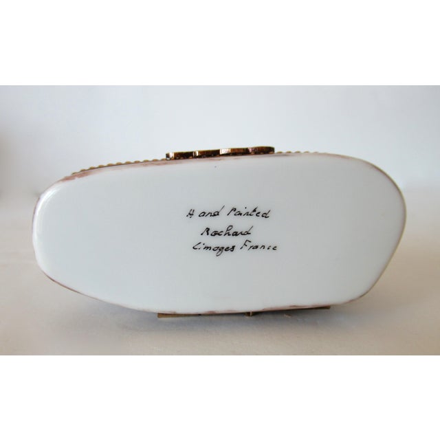 Limoges, France Hand-Painted Donkey Lidded Trinket Box For Sale - Image 12 of 13