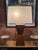 Wood Mid-Century Modern Danish Burlwood Polished Pyramidal Lamp With Two Fixtures For Sale - Image 7 of 12