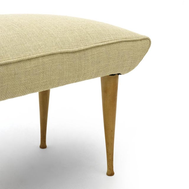 Stool with Wooden Legs, 1950s For Sale - Image 12 of 13