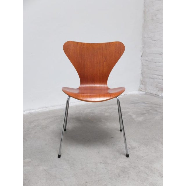 Series 7 Chairs in Teak by Arne Jacobsen for Fritz Hansen, 1986, Set of 2 For Sale - Image 13 of 18