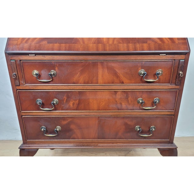 Vintage Writing Desk Bureau, 1950s For Sale - Image 13 of 18
